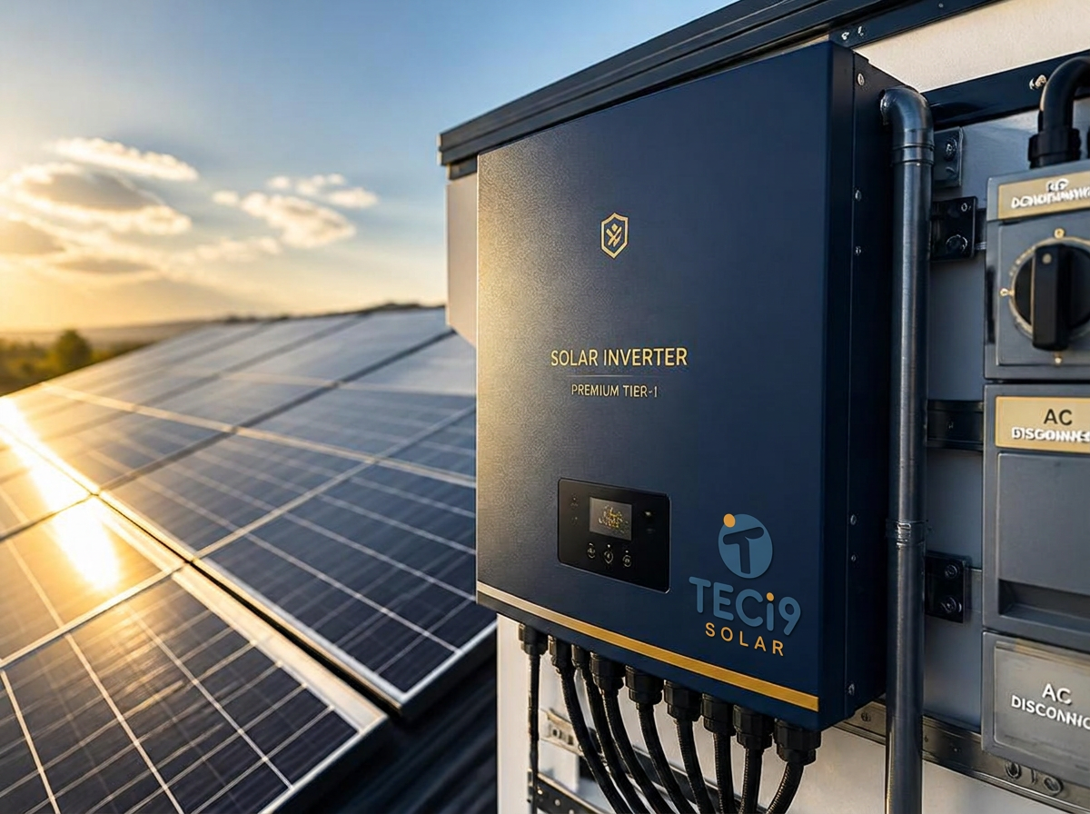 Inversor e painéis solares Tier-1 de alta qualidade